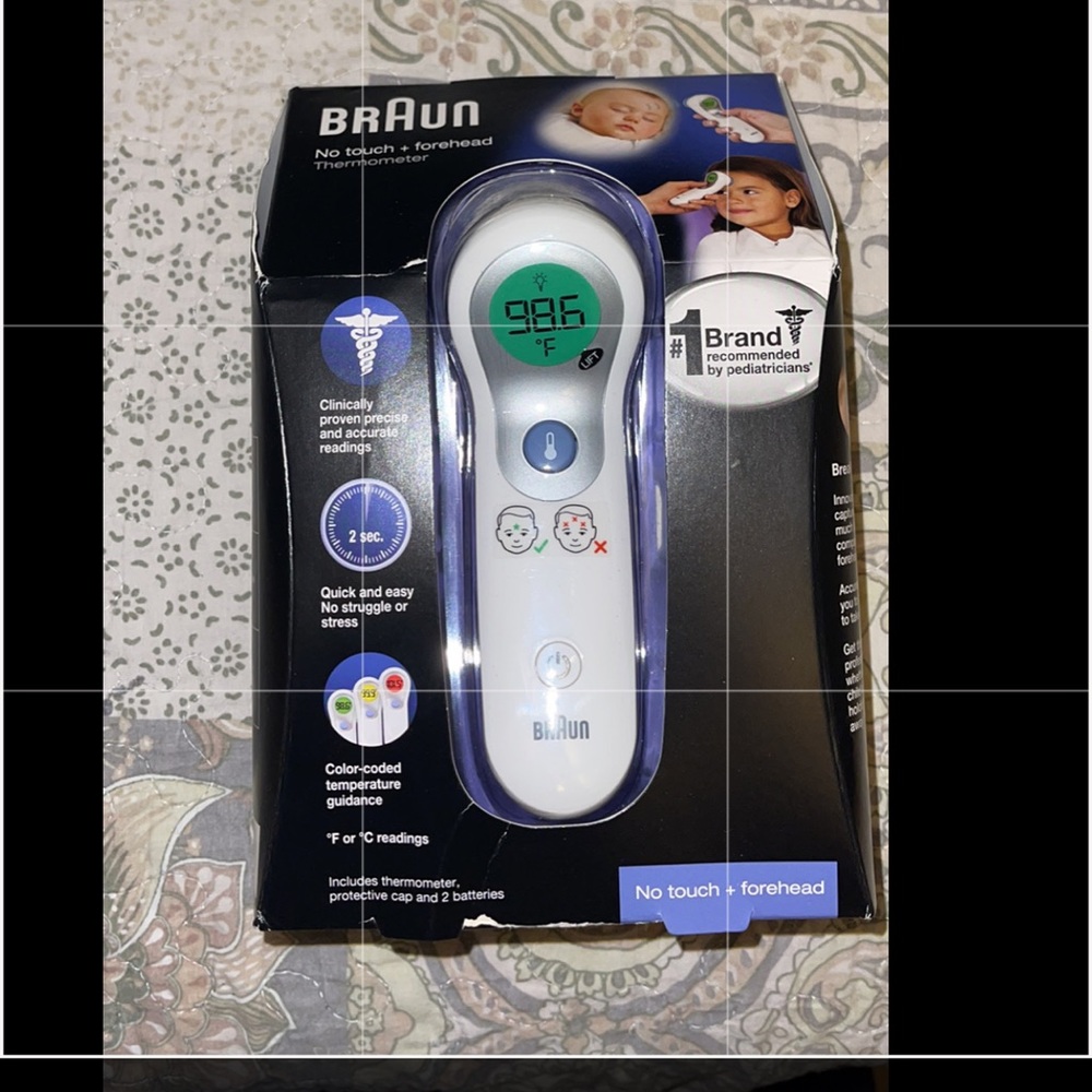 Braun no touch + forehead thermometer